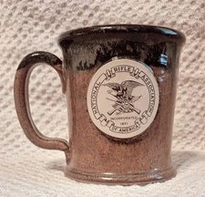 NRA Mug Don’t Tread On Me Sunset Hill Stoneware USA Handcrafted National Rifle