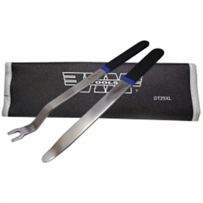 VIM Tools DT25XL Ultra Thin Extra Long Pry Trim Tool Set Stainless Steel