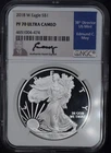 2018W American Silver Eagle NGC PF-70 Ultra Cameo SIGNED SPECIAL LABEL! RARE!