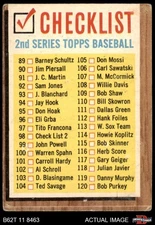 1962 Topps #98 Checklist 2 Check boxes even with name VARIATION 1 - POOR