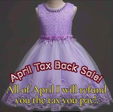 Beautiful Floral Tieback Knot Purple Dress. 💲TAX BACK SALE! APRIL ONLY!