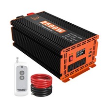 2500W Power Inverter 12V DC to 110V/120V AC Converter for RV/Truck/Boat/Campi...