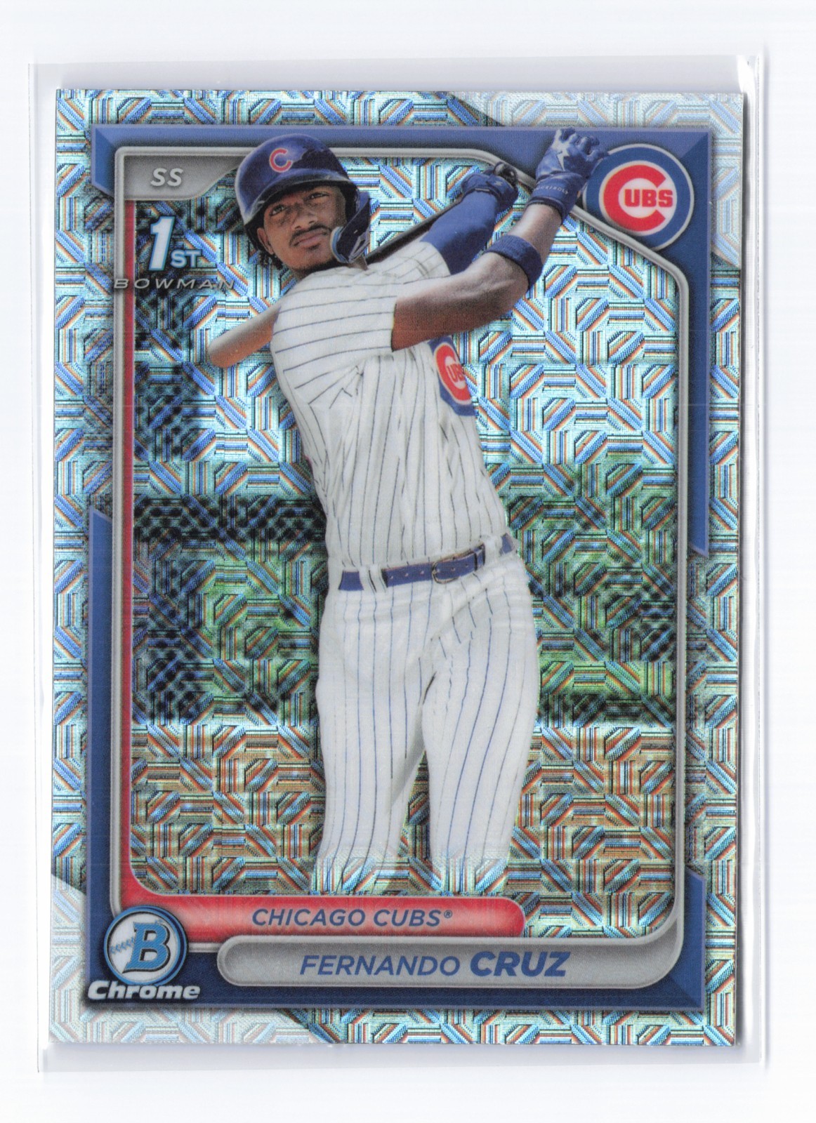 2024 Bowman Chrome FERNANDO CRUZ 1st Bowman #BCP-197 Mojo Refractor Cubs