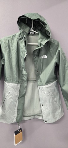 The North Face Jacket Girls M GreenHooded DryVent Rain Outerwear - Picture 4 of 7