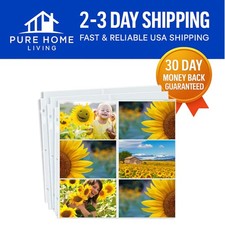 50 Pack 12x12 Photo Album Refill Pages - Acid-Free Crystal Clear Protection