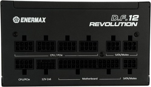 ENERMAX Revolution D.F. 12 ATX3.1 PCI-e 5.1 Ultrakompakt 850W Netzteil 80Plus Go - Afbeelding 7 van 9