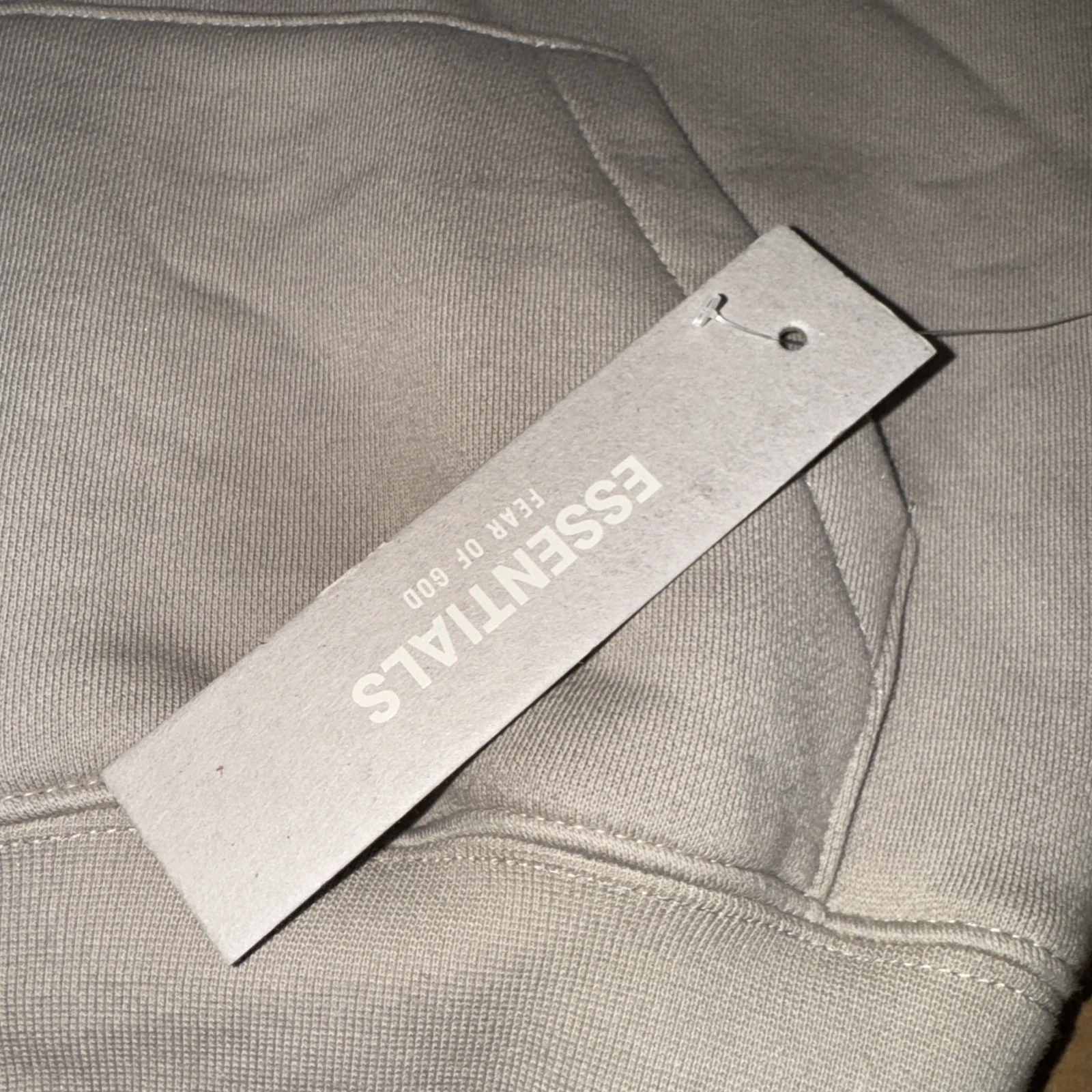 Felpa con cappuccio bambino Fear of God Essentials "Tan" taglia XXS (2 3) 192SU212133K FW21 nuova