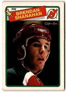 Brendan Shanahan 1988-89 O-Pee-Chee Rookie #122 HAIRLINE New Jersey Devils