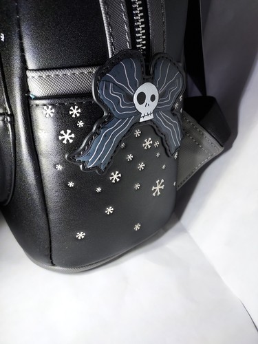 Loungefly Disney Nightmare Before Christmas Jack Sally Snowflake Backpack NWT - Picture 4 of 10