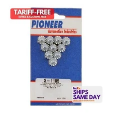 Pioneer S-1105, Set of 10 Natural Steel Sbc Timing Cover Bolt Kit Performance Pa