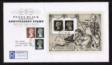 Great Britain 1990 Penny Black Anniversary Cover Postmarked Buckingham Palace
