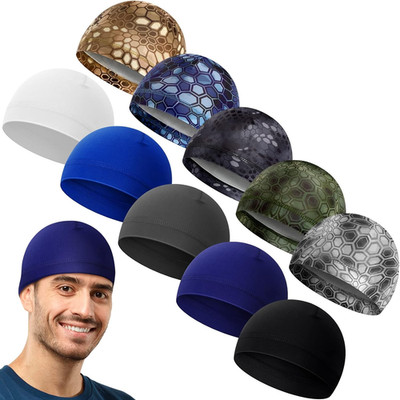10 Pcs Men Skull Caps Cooling Welding Hard Helmet Liner Cycling Skull Caps Wicki