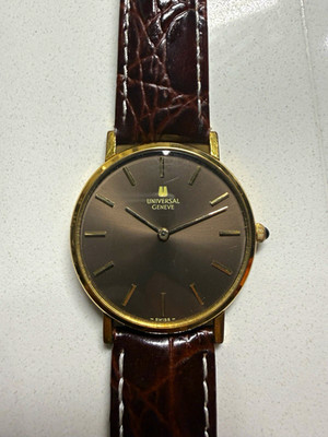 Vintage Universal Geneve 542109 Cal. 1-42 Manual Wind Gold Plated 32mm Watch