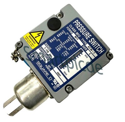 SQUARE-D Class 9012 Type ACW-1 Form M11 Pressure Switch 1-110 psi Diff 7-30 psi