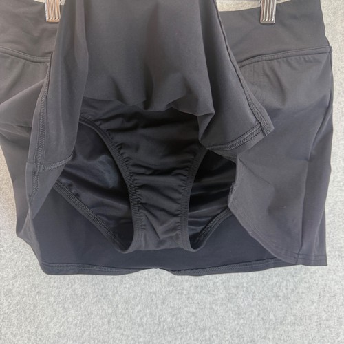 Lands End Swim Skirt Black Womens Size 10 Built In Brief Swimsuit Bottom Beach - Picture 3 of 11