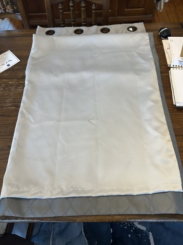 Dark Gray And Steel Blue Curtain Panel 50” Width By 66” Length (4Of 4) - Picture 8 of 8
