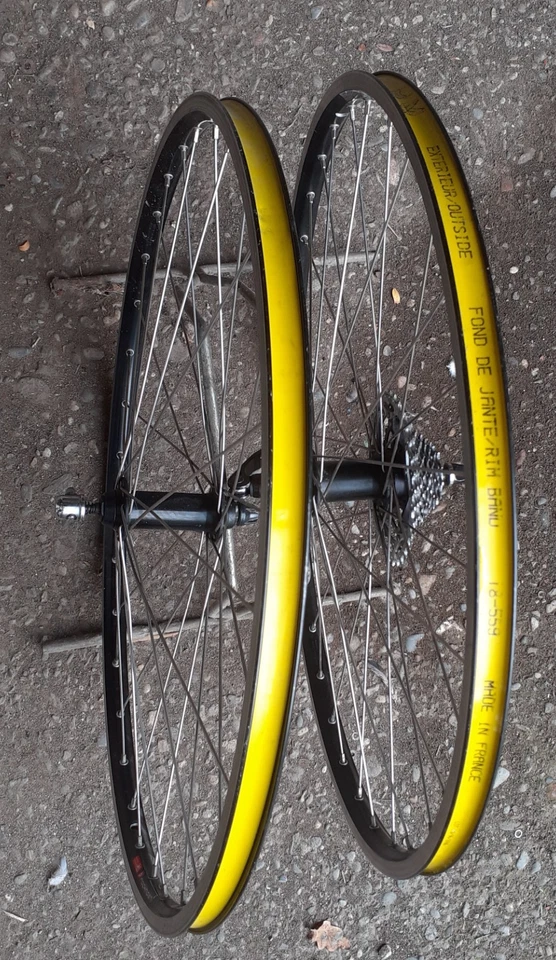 Coppia ruote 26" bici MTB e gravel marcata RIGIDA Rockrider, cassetta SRAM 9 R - Immagine 3 di 4