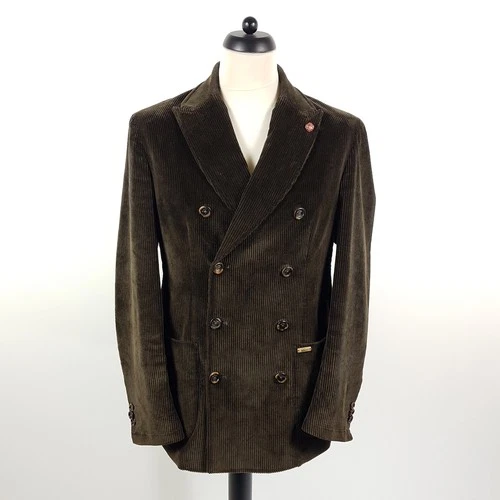 Luis Trenker corduroy sport coat men's size 50 green cotton stretch jacket jacket Simon