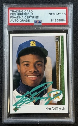 KEN GRIFFEY JR. PSA DNA AUTHENTIC AUTOGRAPH 1989 UPPER DECK #1 ROOKIE RC AUTO 84
