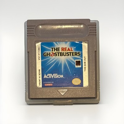 The Real Ghostbusters Gameboy Spiel Cartridge - Sehr Guter Zustand