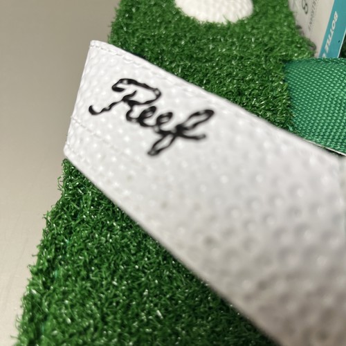 NWT Reef Men’s Mulligan II Green White Golf Tee Novelty Thong Sandals Size 8 - Picture 4 of 7