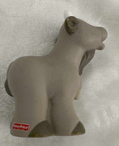 Fisher Price Little People Billy Goat Play Figurine Farm Barn 3” Animal Gray - Picture 9 of 9