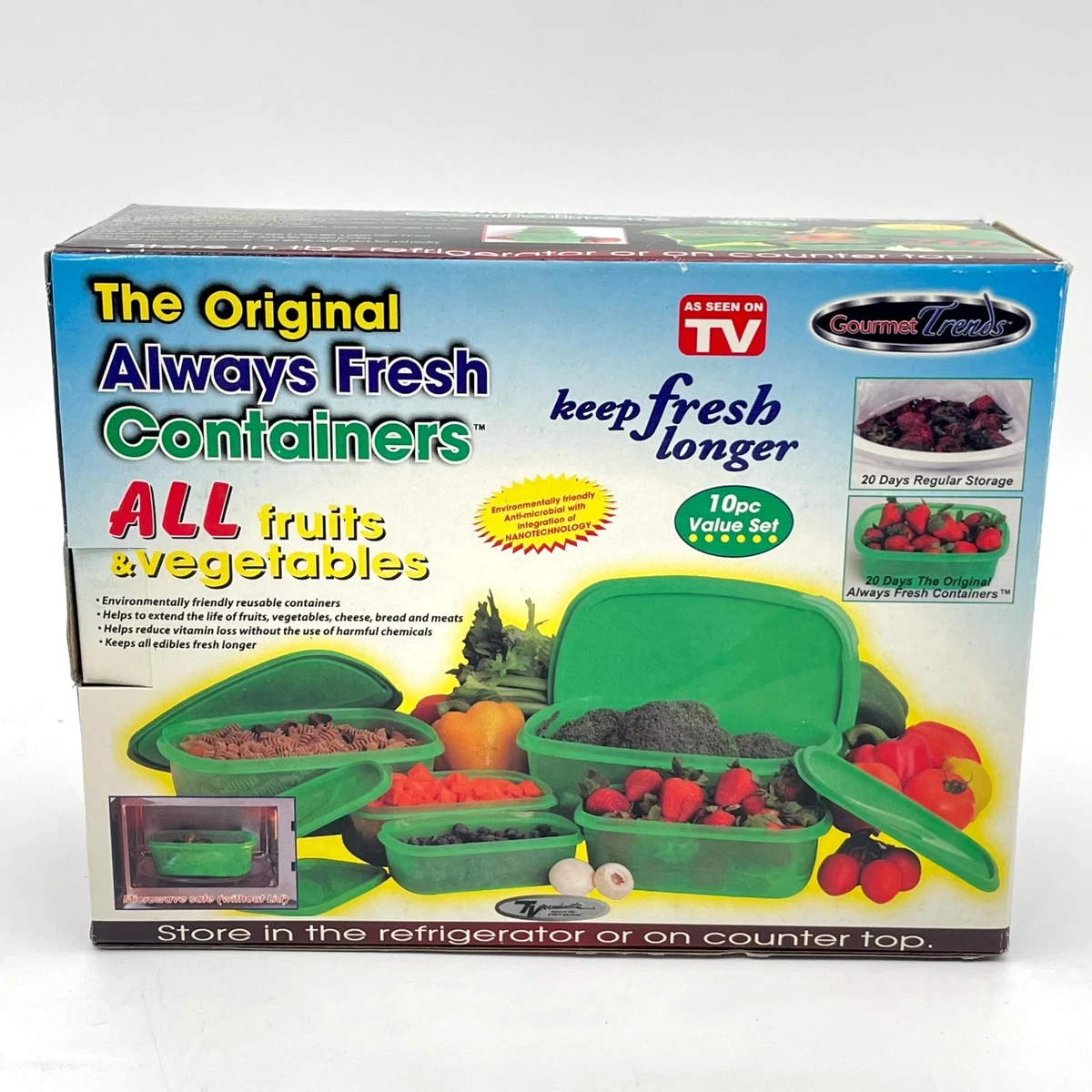 KendyFresh Set 40 Pezzi Contenitori Per Alimenti In Plastica - 20 Contenitori E 20 Coperchi, 7 Dimensioni Diverse, Rosso, Adatti A Microonde E Lavastoviglie