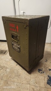 VTG~HD Military Transport Letterpress Cubbie Organizer Crafts Beads Drawers WOW 