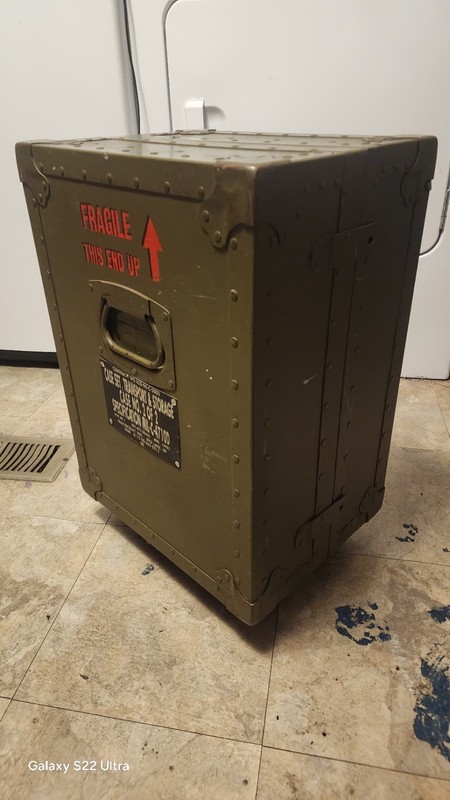 VTG~HD Military Transport Letterpress Cubbie Organizer Crafts Beads Drawers WOW 