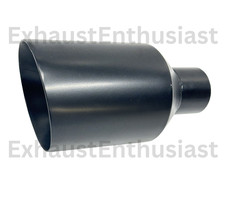Stainless Steel Exhaust Tip Double Wall 2.5 Inlet - 5 Outlet - 9 Long Choice Stainless Steel Exhaust Tip Double Wall 2.5 Inlet - 5 Outlet - 9 Long Choice
