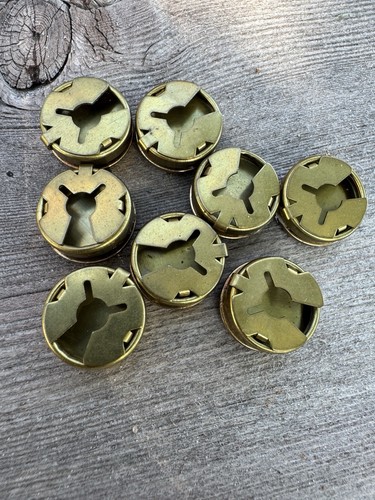 Lote de 8 Fundas Chaquetas Botones Vintage Latón Dorado Tono Esmalte Blanco Azul Glamour - Imagen 6 de 6