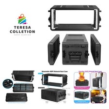 4U Rack Case Shallow 12" Depth, 19" Rackmount Flight Case, Watertight Dust-Pr...