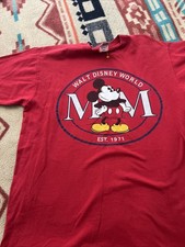 NWT Vintage 1997 Mickey Mouse Disney World Shirt Made In USA Disneyland L rare