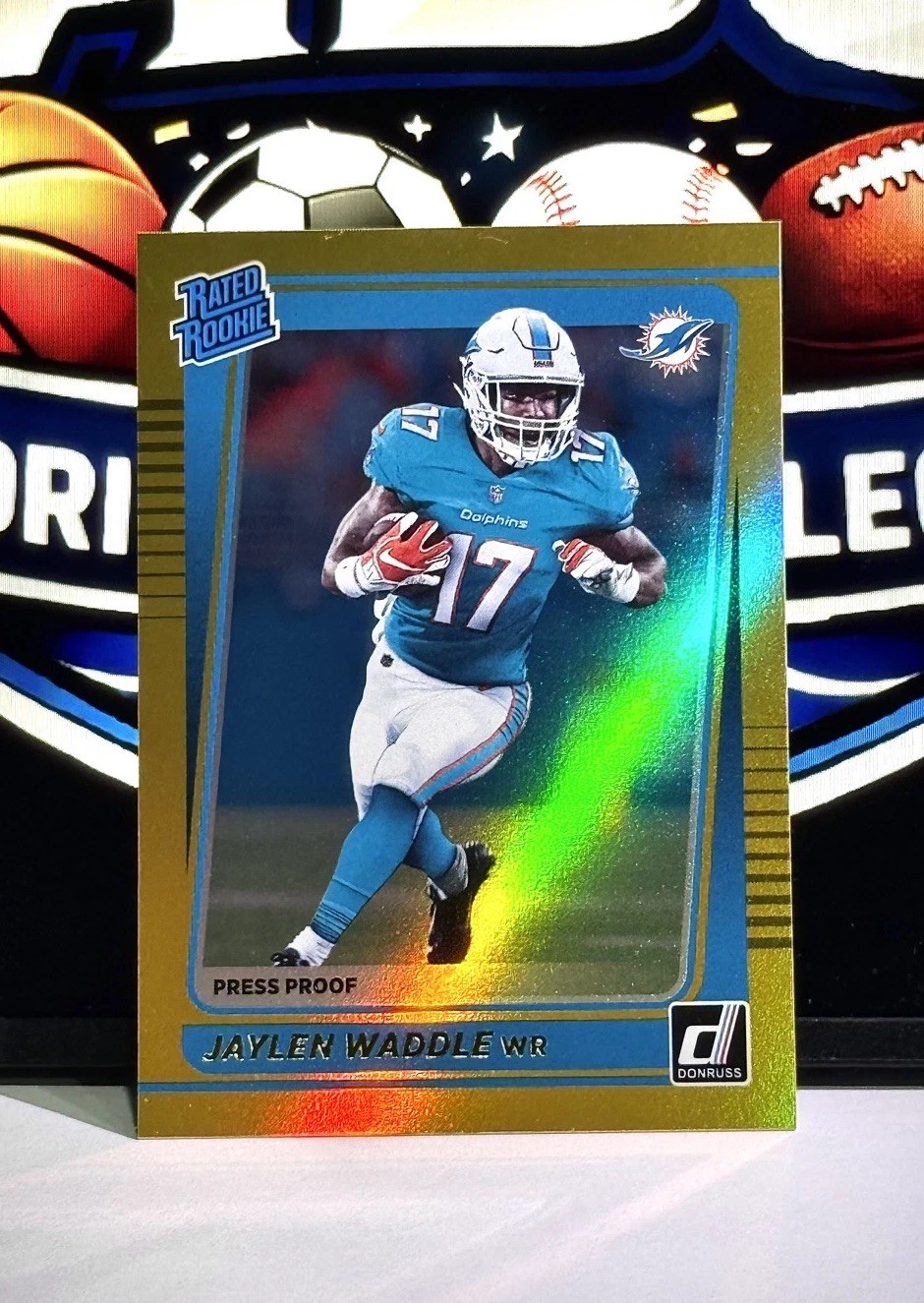 2021 Panini Donruss - Rated Rookie Jaylen Waddle #263 Press Proof Premium (RC)