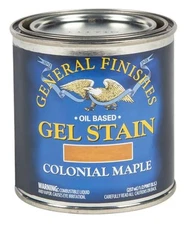 General Finishes Colonial Maple Household Stain Half Pint Gel Easy Application