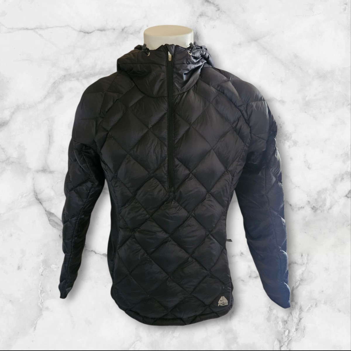 Nike ACG 550 Goose Down Quilted Jacket Men's L Black Hooded