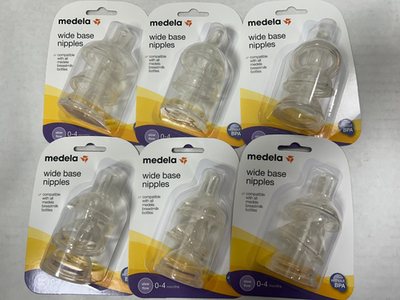 #ad *18* Medela Slow Flow Spare Nipples with Wide Base 6 Packs 3 Per Pack 87133 $27.99