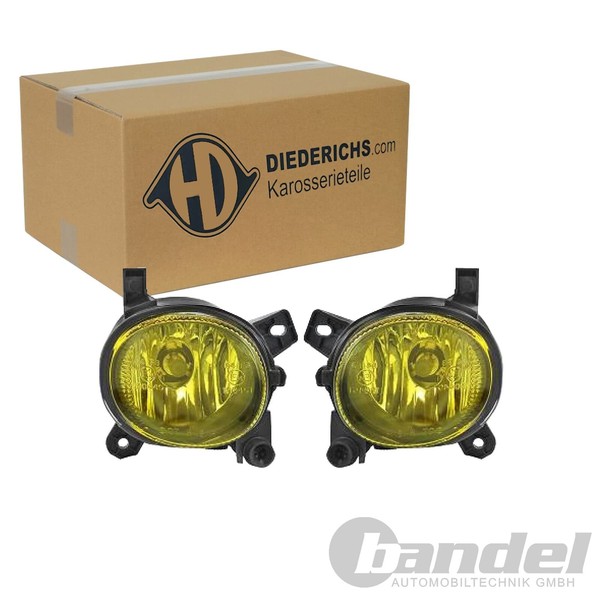 Diederichs Tuning Nebelscheinwerfer Satz Gelb Passend FüR Audi A4 A6 Q5 Seat EXE-image