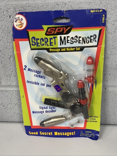 Vintage 90s Wild Planet Spy Secret Messenger Rocket Set Kids Toy 1998 - Picture 2 of 13