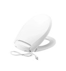 Bemis Radiance Soft Close Heated Round Plastic Closed Front Toilet+Night Light
