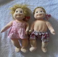Peluches TY Beanie enfant BOOMER et PRECIOUS 10" avec étiquettes 