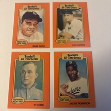 1987  All-Time Greats - Ty Cobb, Lou Gehrig, Babe Ruth, Jackie Robinson