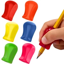 The Pencil Grip Neon Grippers 6-Pack, Pencil Grips for Kids Handwriting, Ergonom