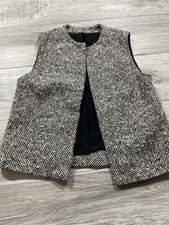 1970s Vest Womans Patterned Button Up True Vintage Suit