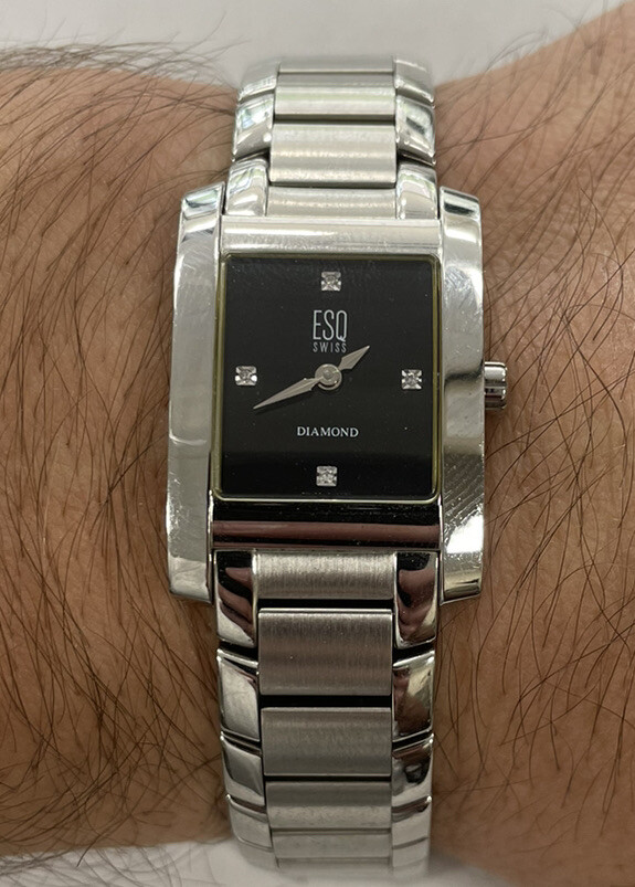 MOVADO 腕時計 SS ブラック文字盤 （針、12時位置ドットゴールド） MOVADO 腕時計 SS ブラック文字盤 （針、12時位置ドットゴールド）