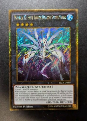 Number 37: Hope Woven Dragon Spider Shark PGL3-EN007 Premium Gold: Infinite Gold