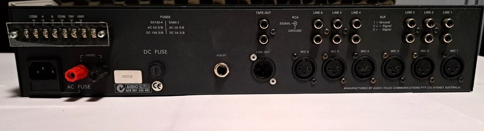 Australian Monitor SA 120    120w, 6 channel mixer amplifier installation series - Bild 4 von 4