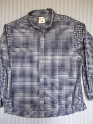 Red Head Polo Long Sleeve Men's Shirt Blue Size 3XL