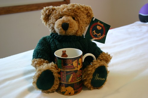 Harrod of London 1998 Weihnachten Teddybär & Steinzeug Becher nur ausgestellt - Bild 2 von 11