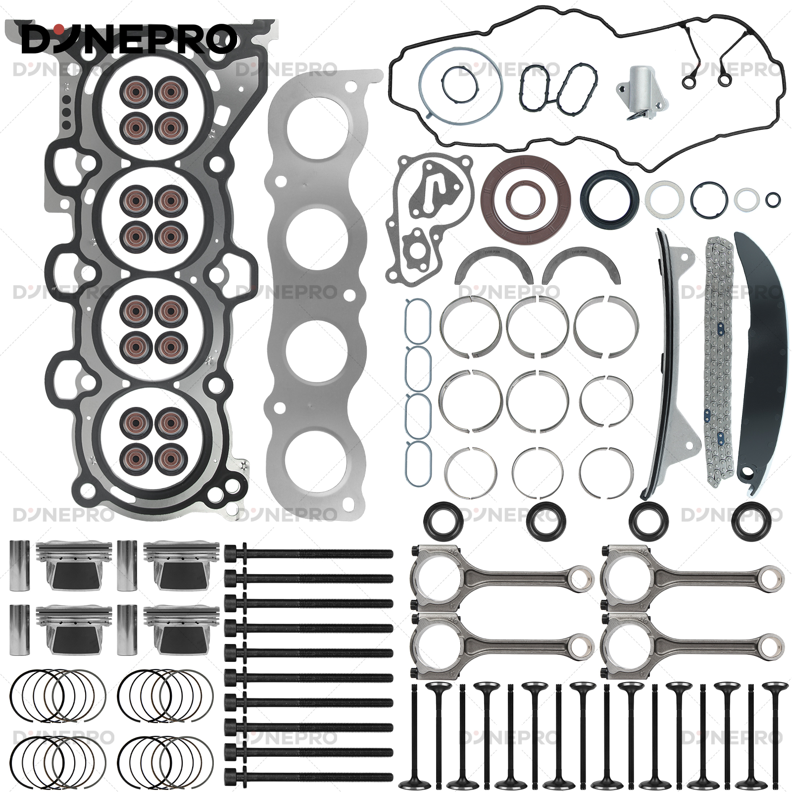 2017-18 Kia Forte 2.0L G4NC Engine Rebuild Kit with Crankshaft & Con Rods